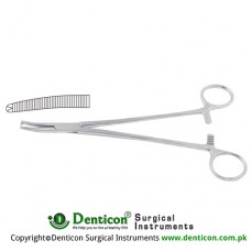 Faure Peritoneum Forcep Curved - 1 x 2 Teeth Stainless Steel, 21 cm - 8 1/4" 